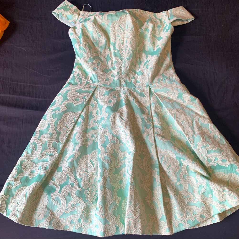 Topshop Princess Fairy Tale Dress Lace Tulle Short Bubble Embroidered Pleated
